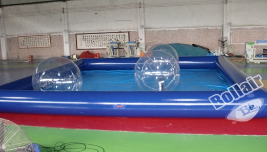 Cool inflatable deep pool with water ball
