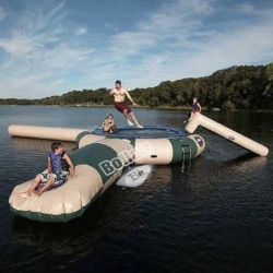 Water Trampoline Bounce and Slide Attachment