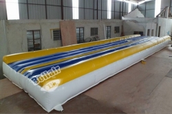 Gymnastic inflatable tumble floor