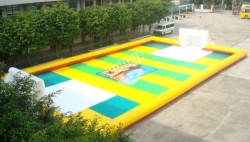 Outdoor large inflatable soccer field