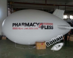 Waterproof inflatable zepplin helium balloon,advertising blimp helium