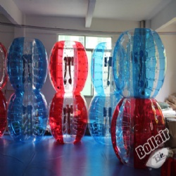 Outside Inflatable Bubble Soccer Colorful Body Bubble Bounce Football 1.5m Dia