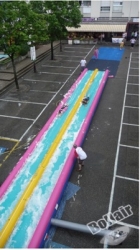 Outdoor slip slide,sparkler water slide with soap